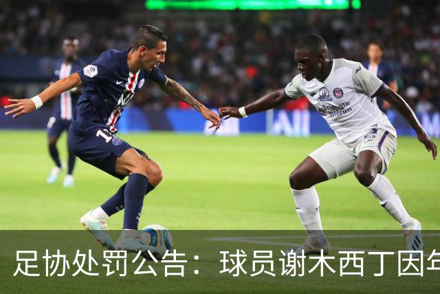 足协处罚公告：球员谢木西丁因年龄造假被禁赛三个月